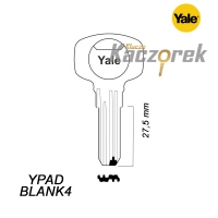 Mieszkaniowy 126 - klucz surowy mosiężny - Yale YPADBLANK 4